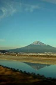 Le mont Fuji vu d'un train en marche poster